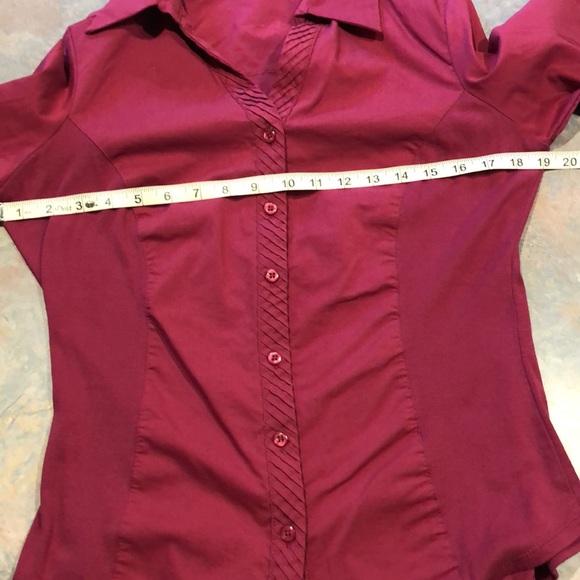 DONATED - 
EUC Zach & Rachel Wine Blouse - Picture 9 of 11